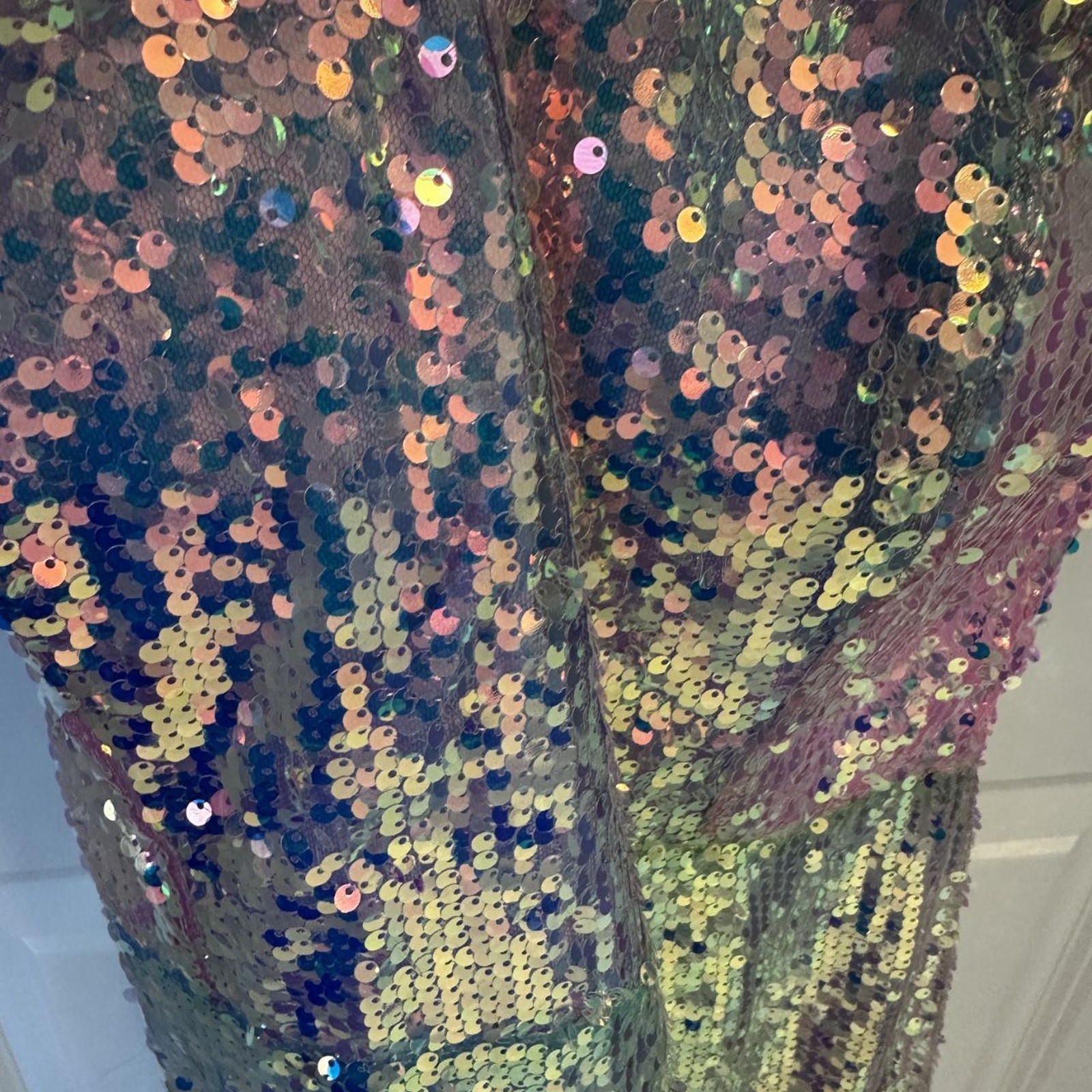 Strapless Sequin Midi Dress with Corset Tie Back Party Dress