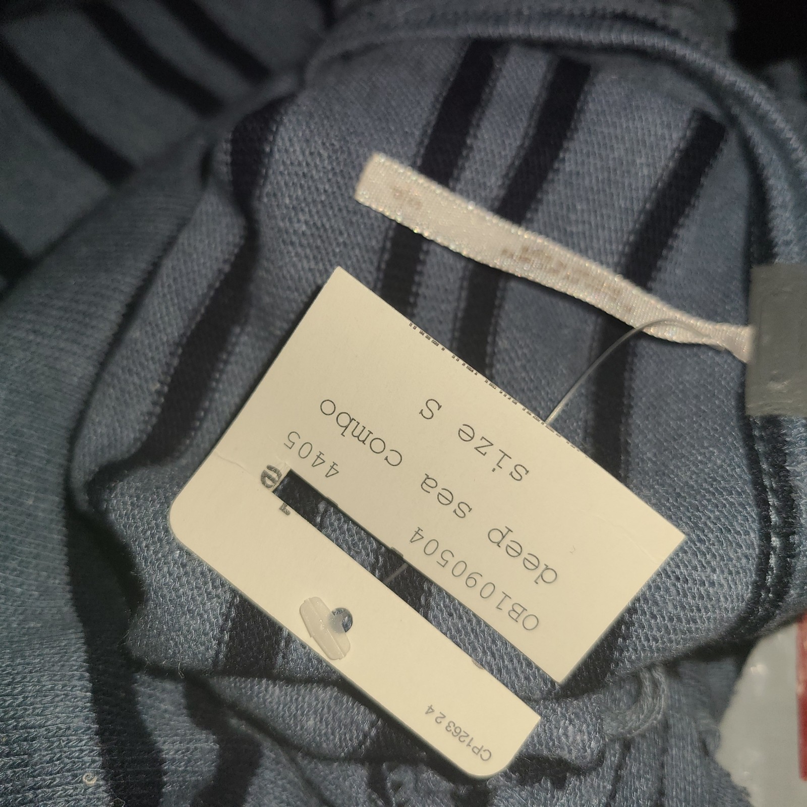 4920) NWT FREE PEOPLE small blue knit dress striped at knee new