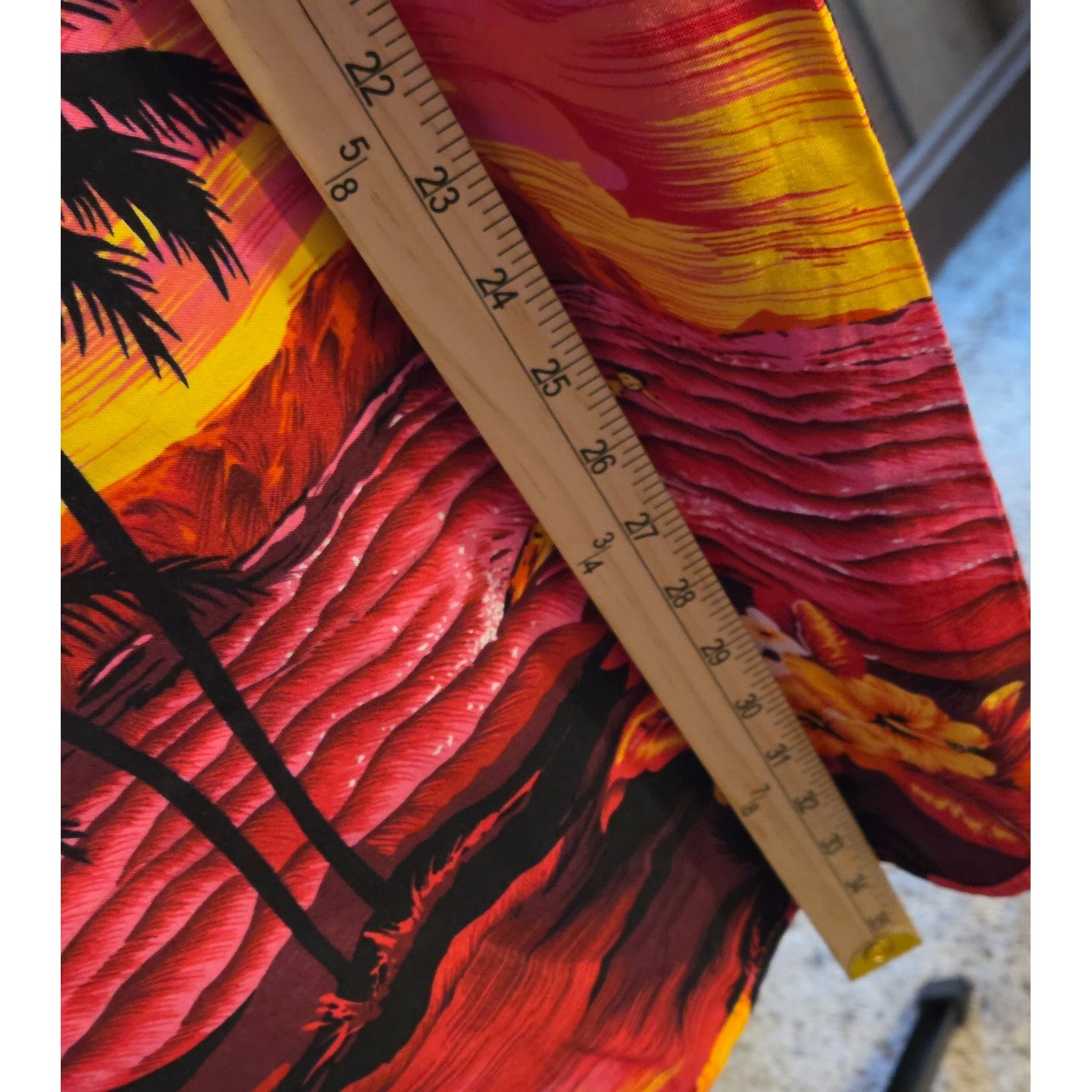 NWT Palmwave Sleeveless Hawaiian Print Dress Womens Size Large Drawstring Waist