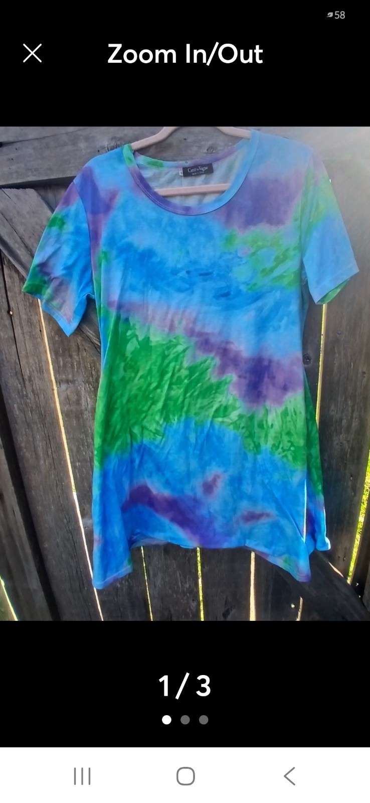 Coeur de Vague boho Women’s Tie Dye Shift Dress