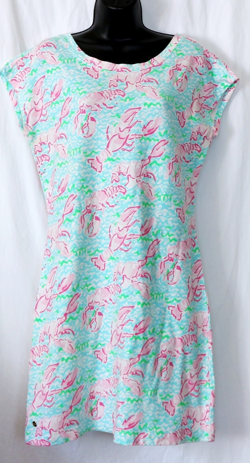 LILLY PULITZER Lobstah Roll Westerly Drs 37 In Chest 35 In Long Sz M EXC