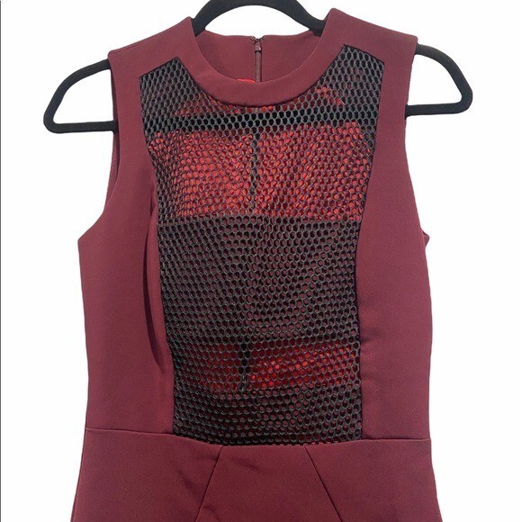 Cushnie Et Ochs*Burgundy Cut-Out Dress*US 2*$1895