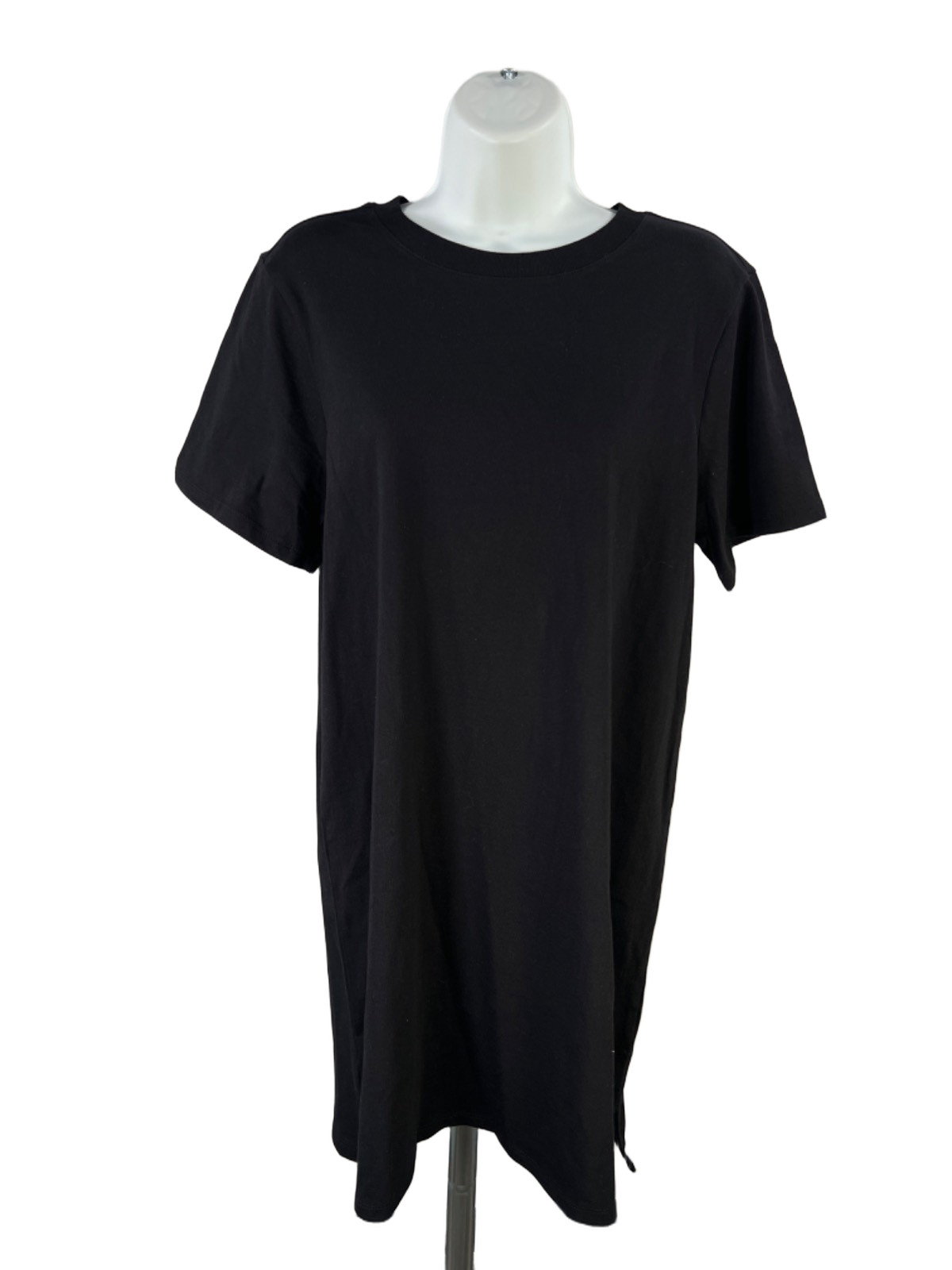 Old Navy Women’s Black Crewneck Mini T-Shirt Dress – M