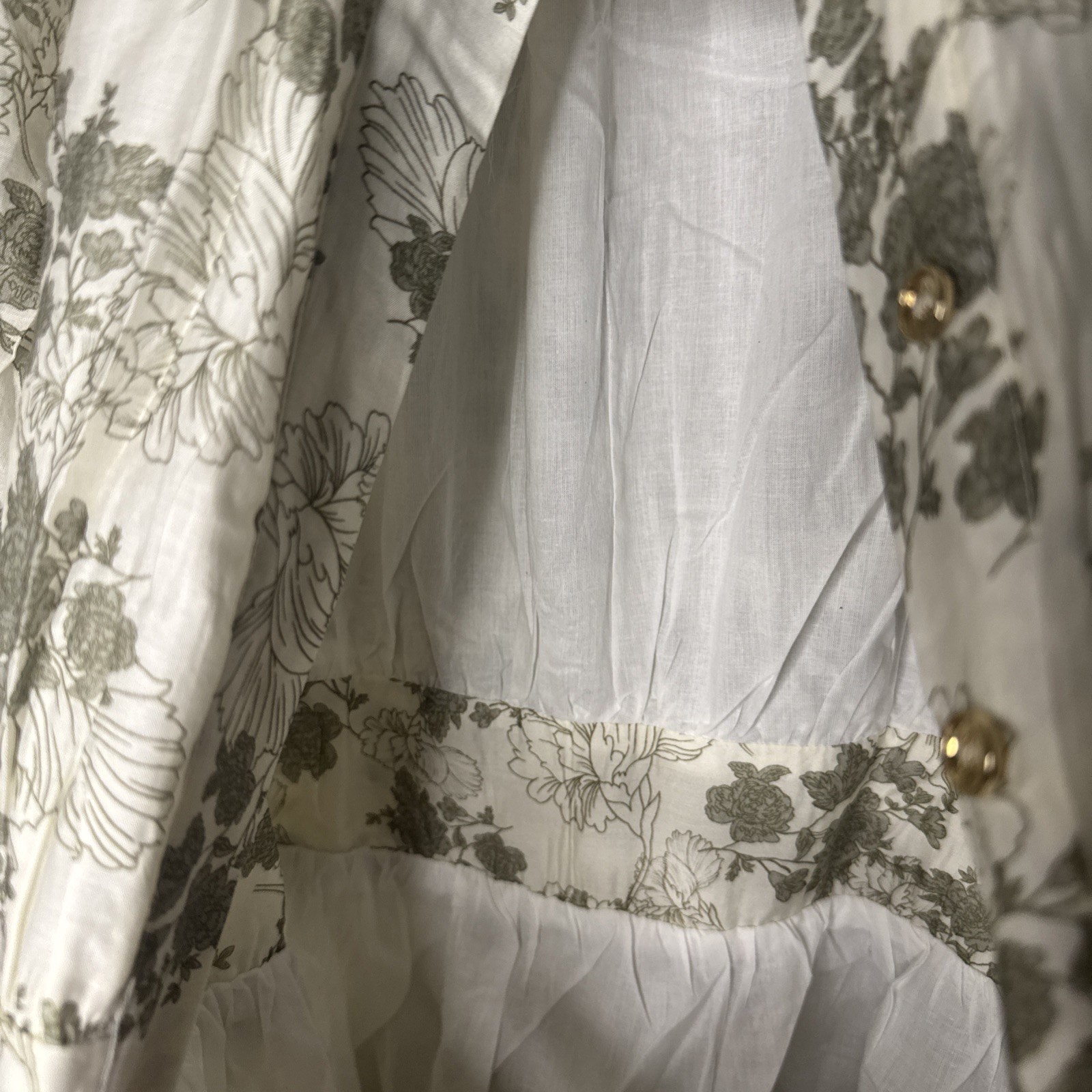 En Saison Mindy Floral Belted Puffed Sleeve Shirtdress