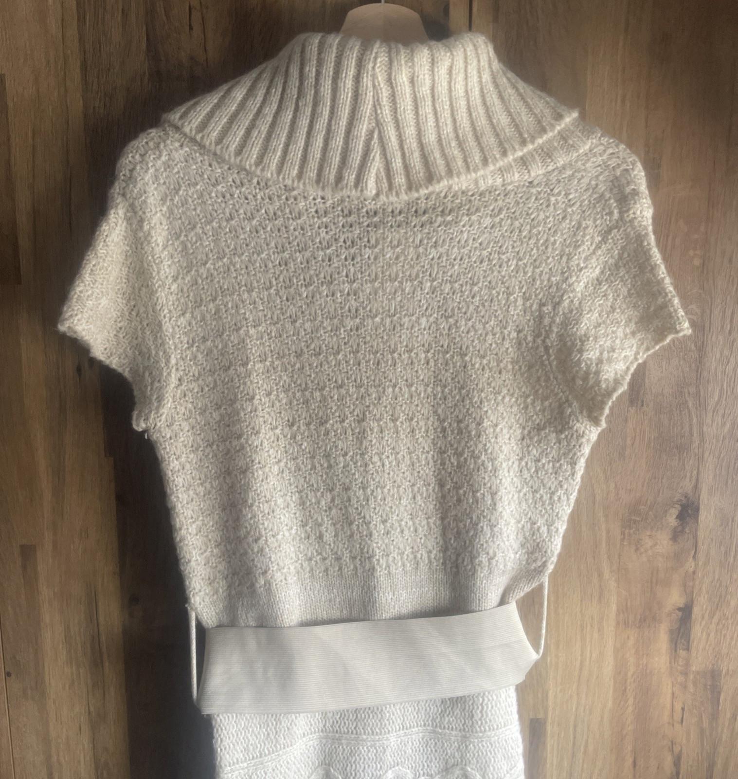NEW Jane Norman Stone Cowl Neck Belted Knitted Dress – Size 12 NWT –Vintage Y2K