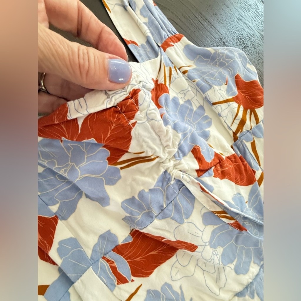 L*Space Revolve White Orange blue Mini Dress