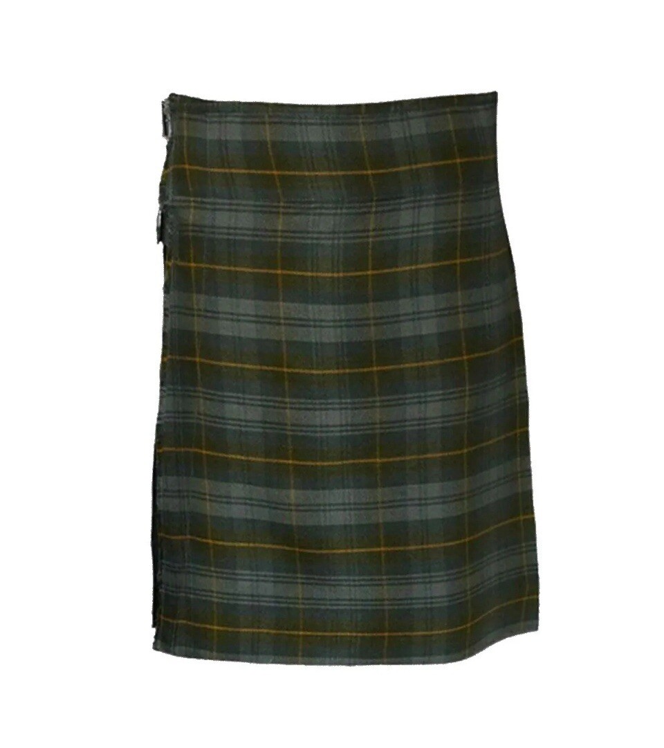 Men’s Scottish Gordon Weathered Tartan Kilt Handmade Traditional 8 Yard Kilts