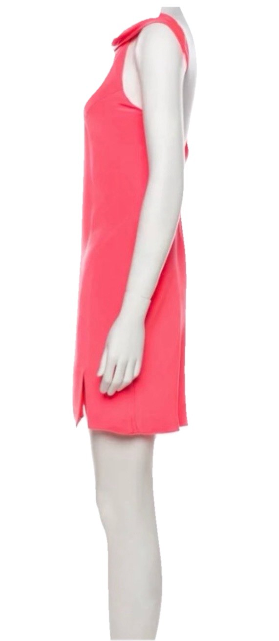 Sz 8 Cushnie et Ochs Pink Anna Open Back Silk Mini Dress
