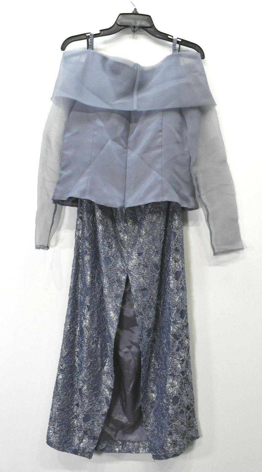 Crimson Lawrence Kurtz Women Long Sleeve Cold Shoulder Purple Lace Shift Dress 6