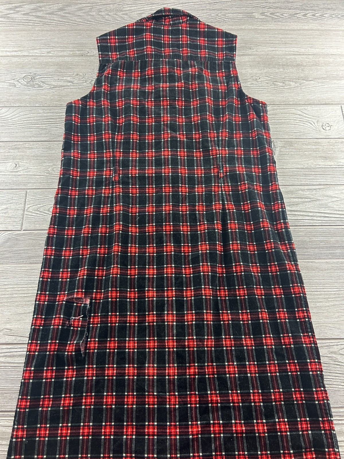 Pendleton Plaid Button Front Sleeveless Dress Women’s Size 12 USA Made