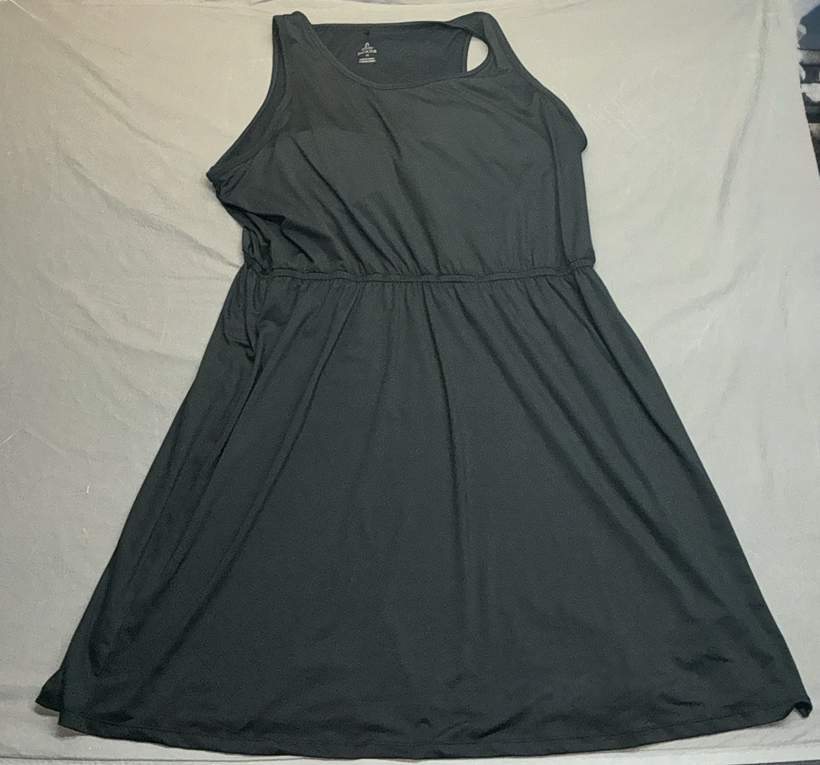 Prana Womens Madoline Dress Black Plus 3X Built In Bra