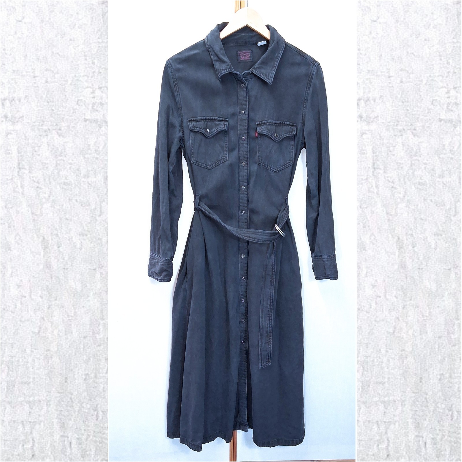 Levi’s Denim Lightweight Dress Jeans Cotton Charcoal Black M /Y59