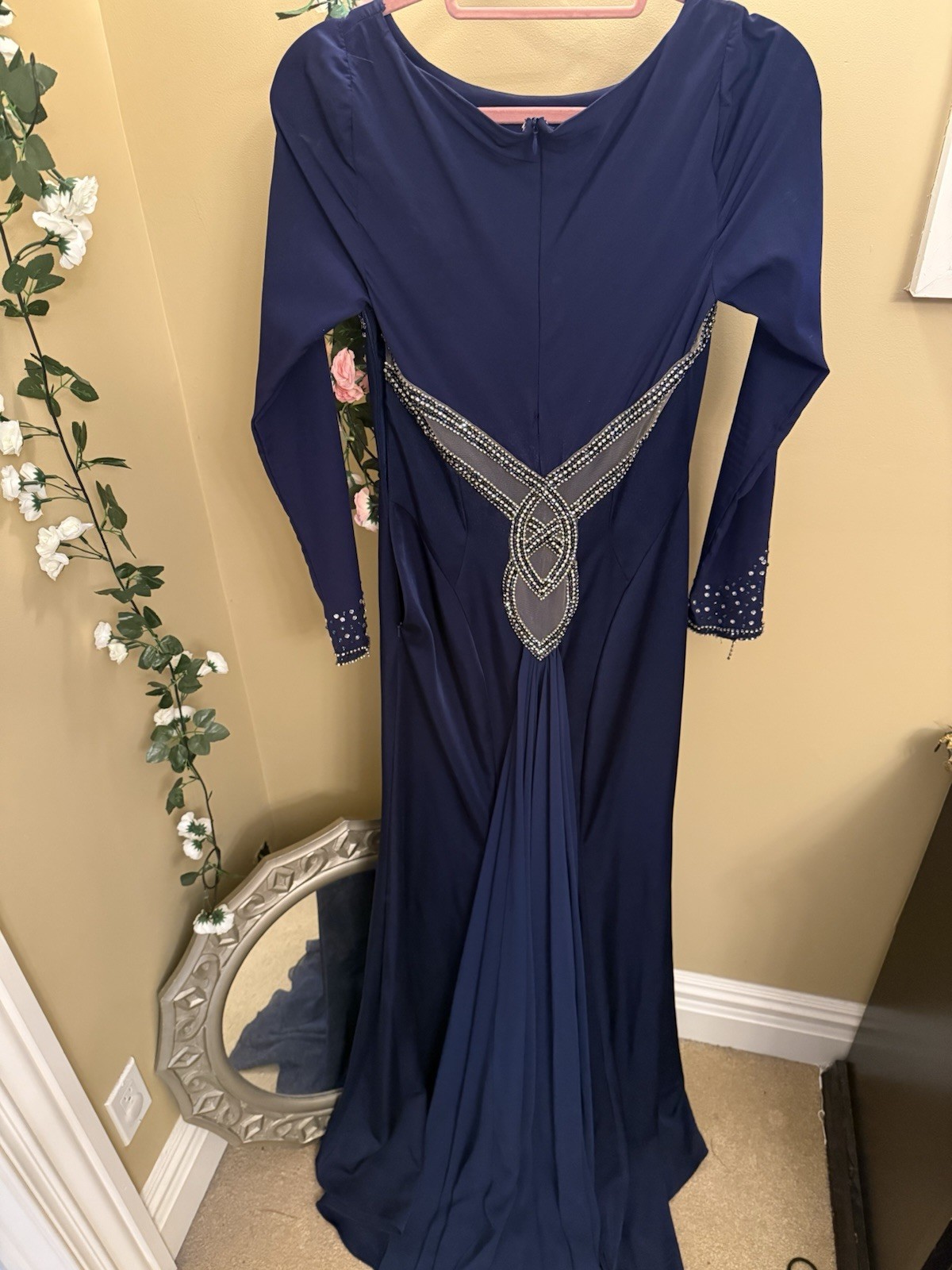 Navy slim dress
