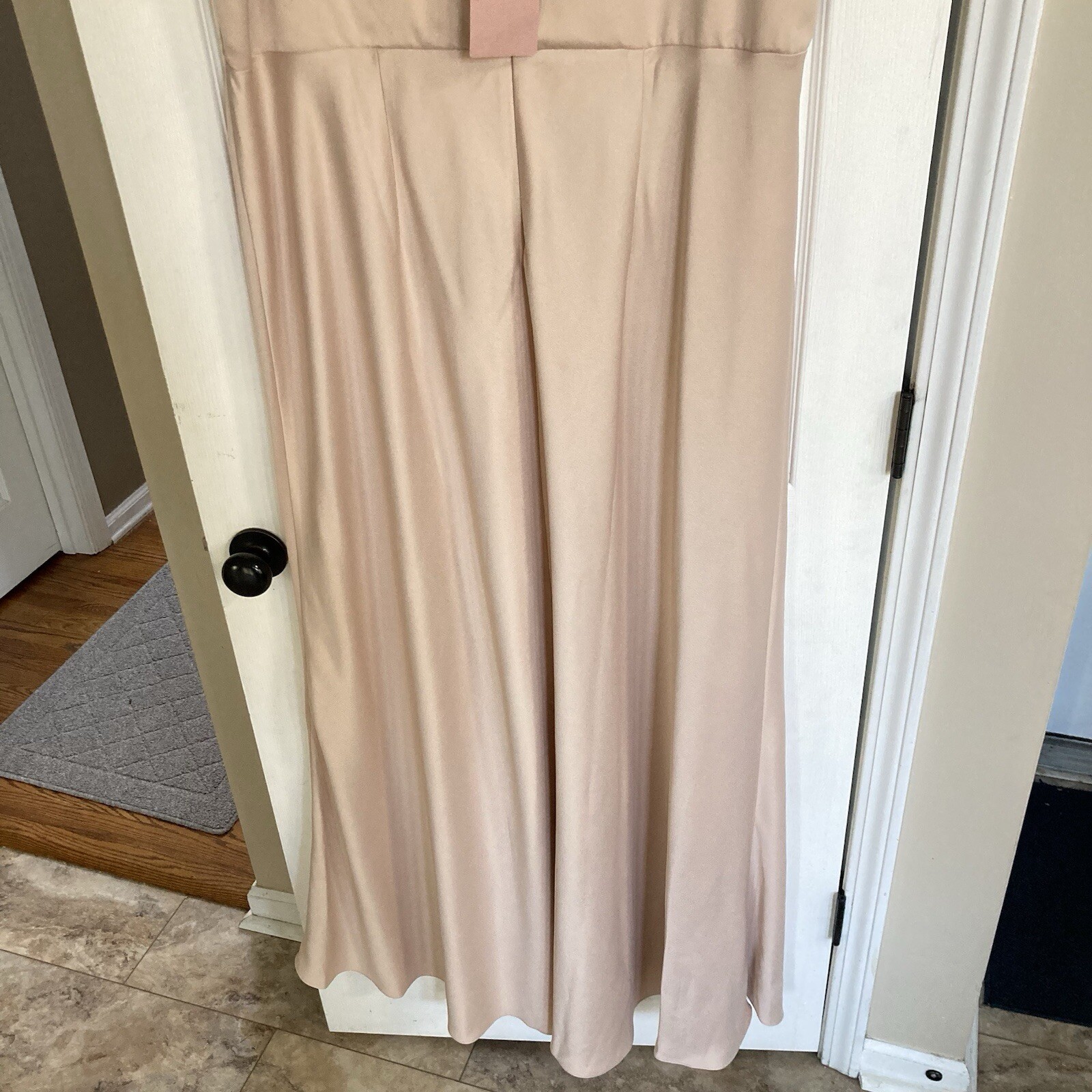 BHLDN Sachin & Babi Beckett Satin BridesmaidMaxi Dress in Oyster, Size 26W