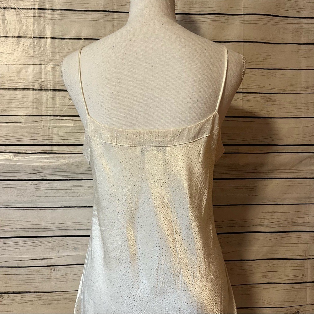 Gunne Sax Jessica McClintock White Sparkle Slip Dress