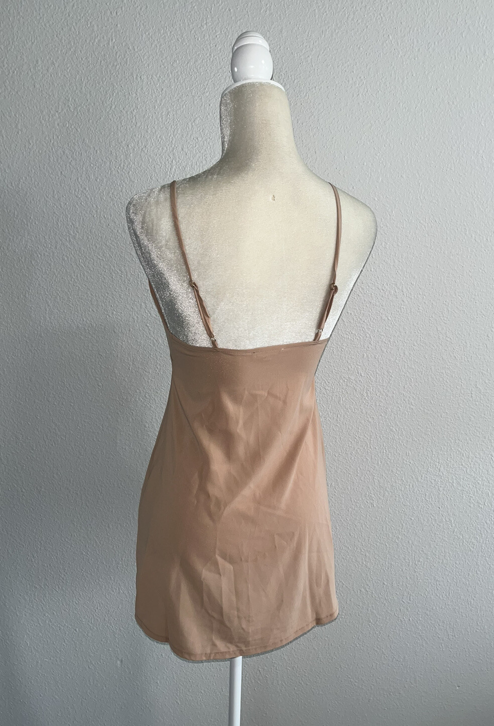 FOR LOVE AND LEMONS Firecracker Button Ruffle Midi Dress Cream Sheer Star S New