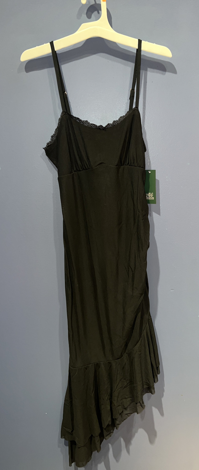 Wild Fable Women’s Sleeveless Mesh Dress Black Size Small, Lined, Adjustable NWT