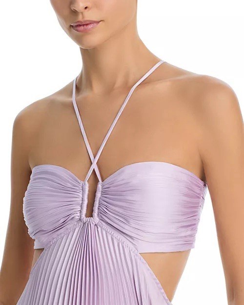 a.l.c. Maxi Dress Satin Pleated Moira Size 2 $795