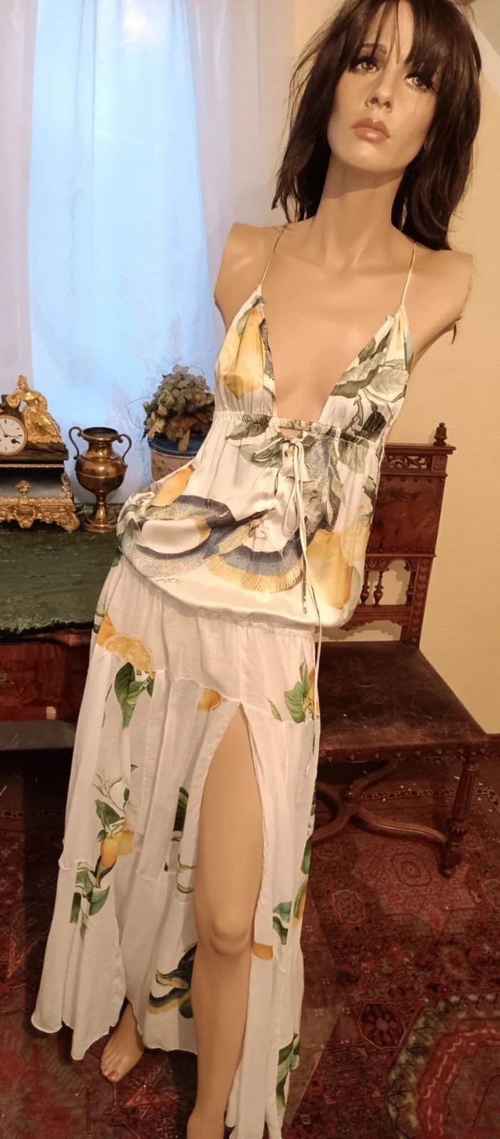 ROBERTO CAVALLI Dress Summer Midi, 38IT, S, 4US