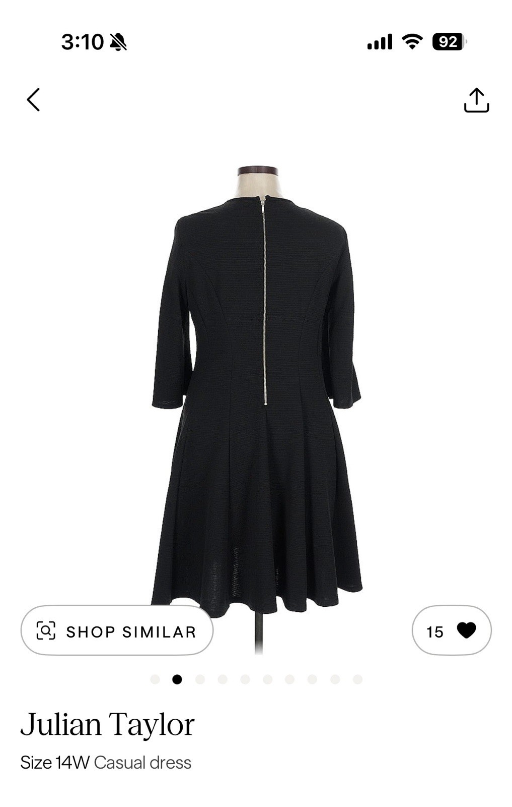 Gorgeous Black Cocktail Dress with Cute Detailing. Perfect for Any Occasion