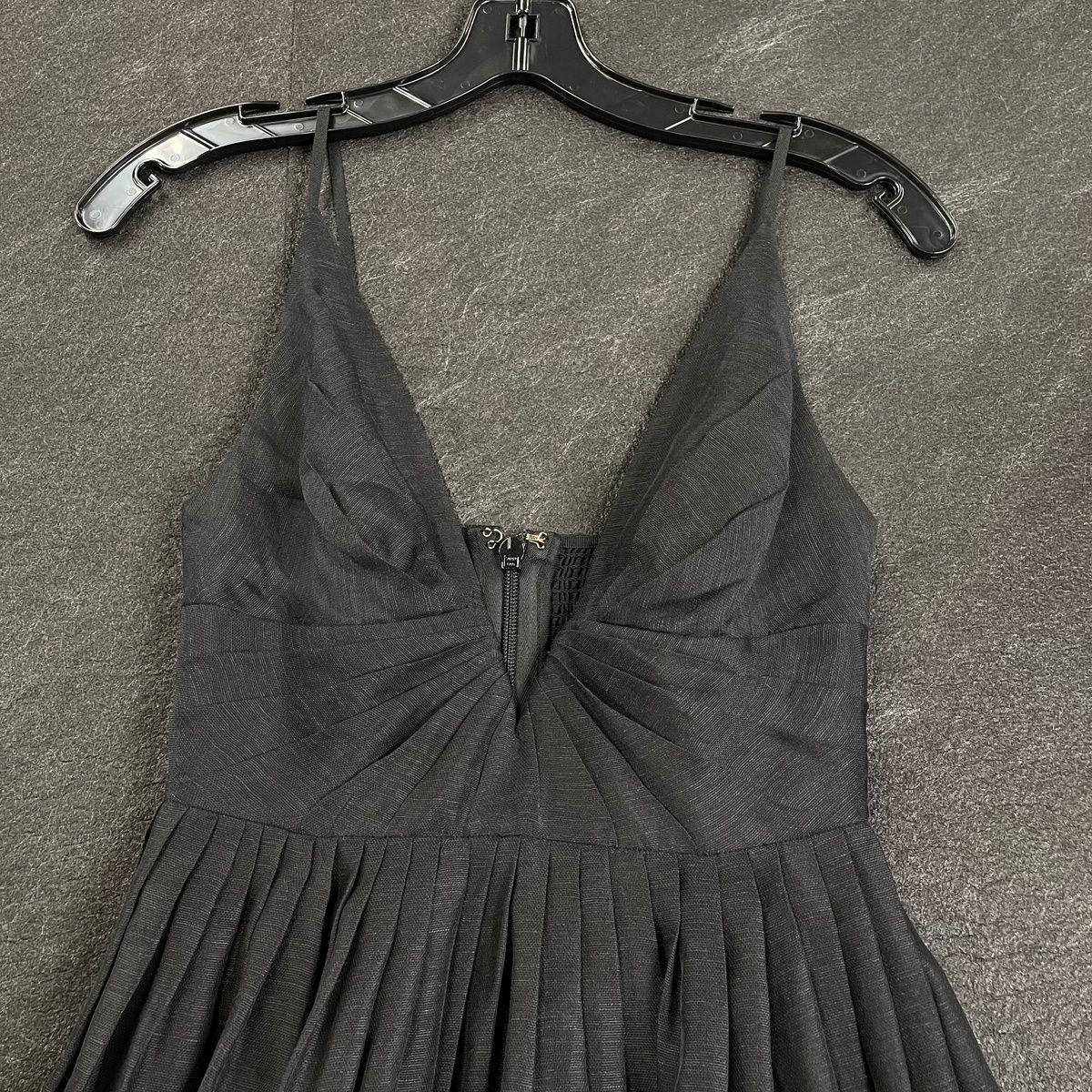 ZIMMERMANN Illustration V-Neck Midi Dress Women’s Size 0P Black