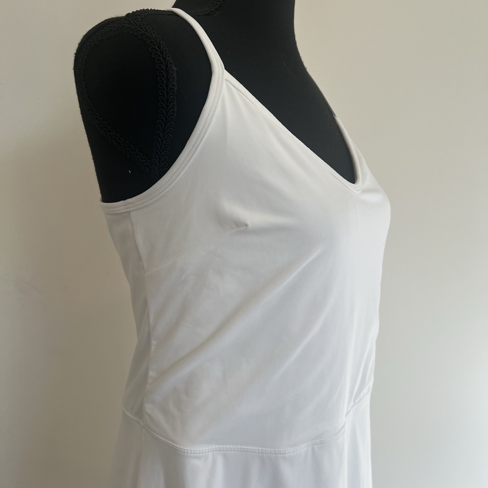 Joy Lab NWT True White Active Dress Built in Shelf Bra and Shorts X-Back L
