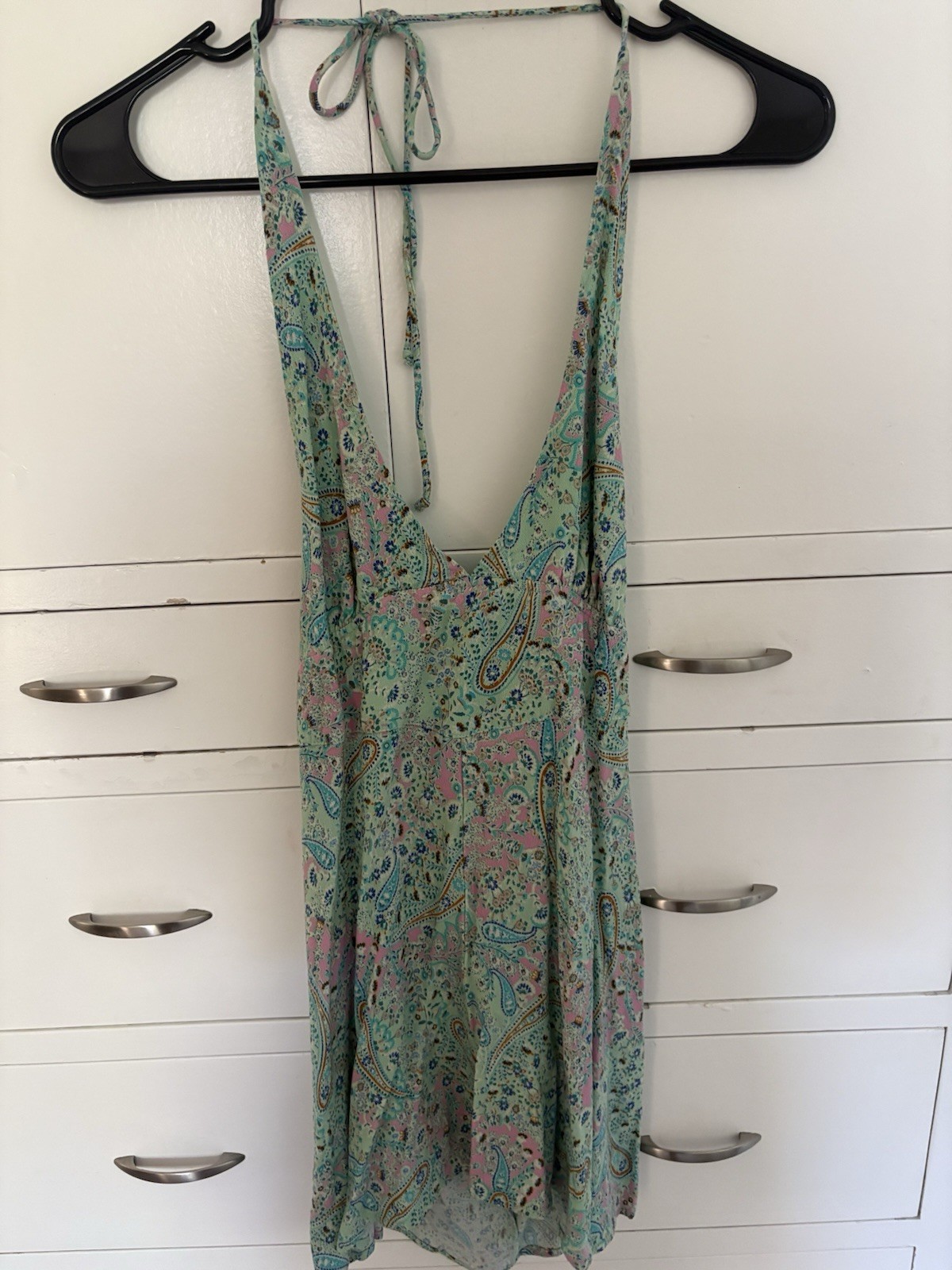 Style to Moon Paisley Turqoise Dress Size Small Excellent Condition Boho Summer