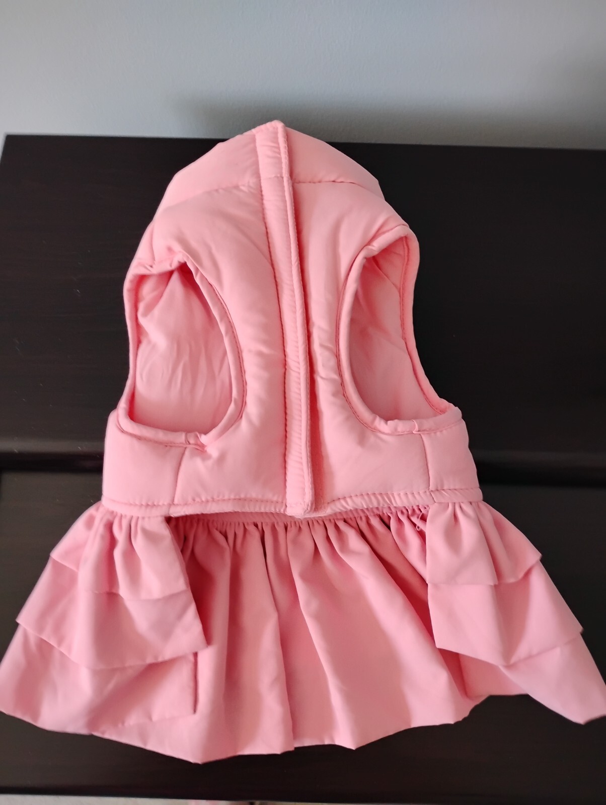 Doggie Dress Pink Ruffle with Rhinestone Bow Size Small