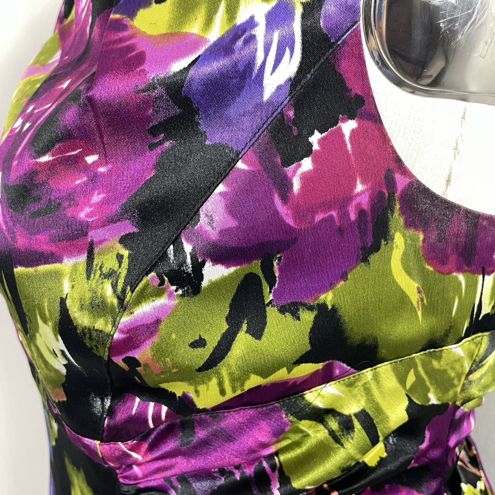Adrianna Papell Plus Size 22 Multi Floral Dress Slight Stretch.