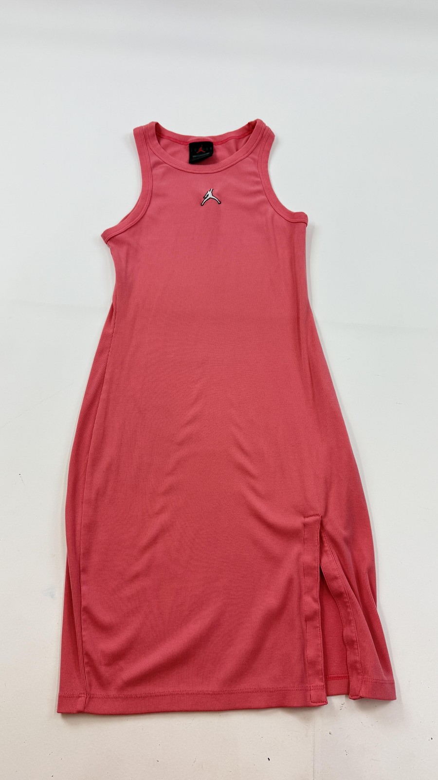 Jordan Nike Dress Womens XS Pink Ribbed Tank Bodycon Mini Jumpman Casual