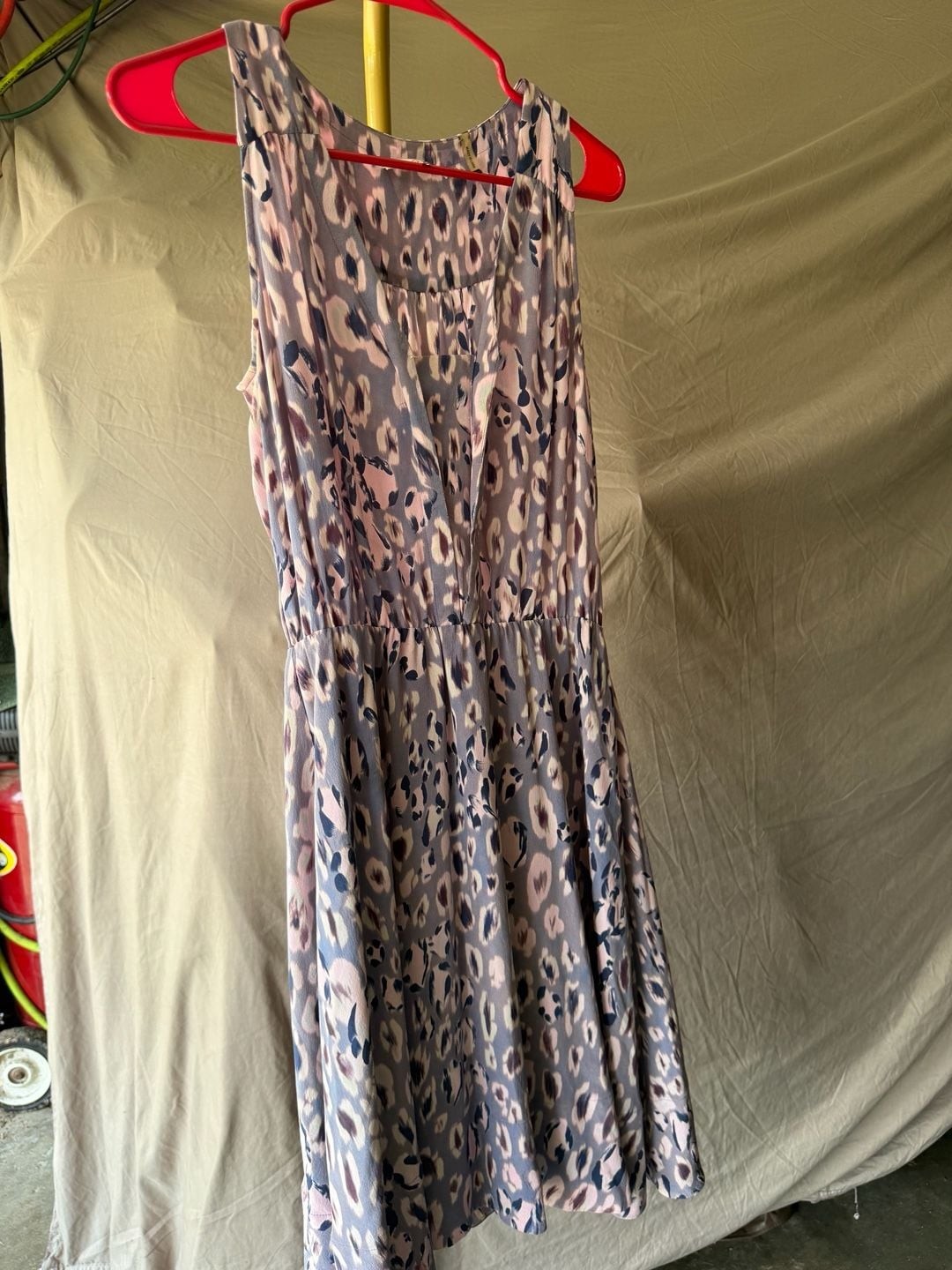 Rebecca Taylor Women’s Sleeveless Cheetah Print Silk Dress, Size 2