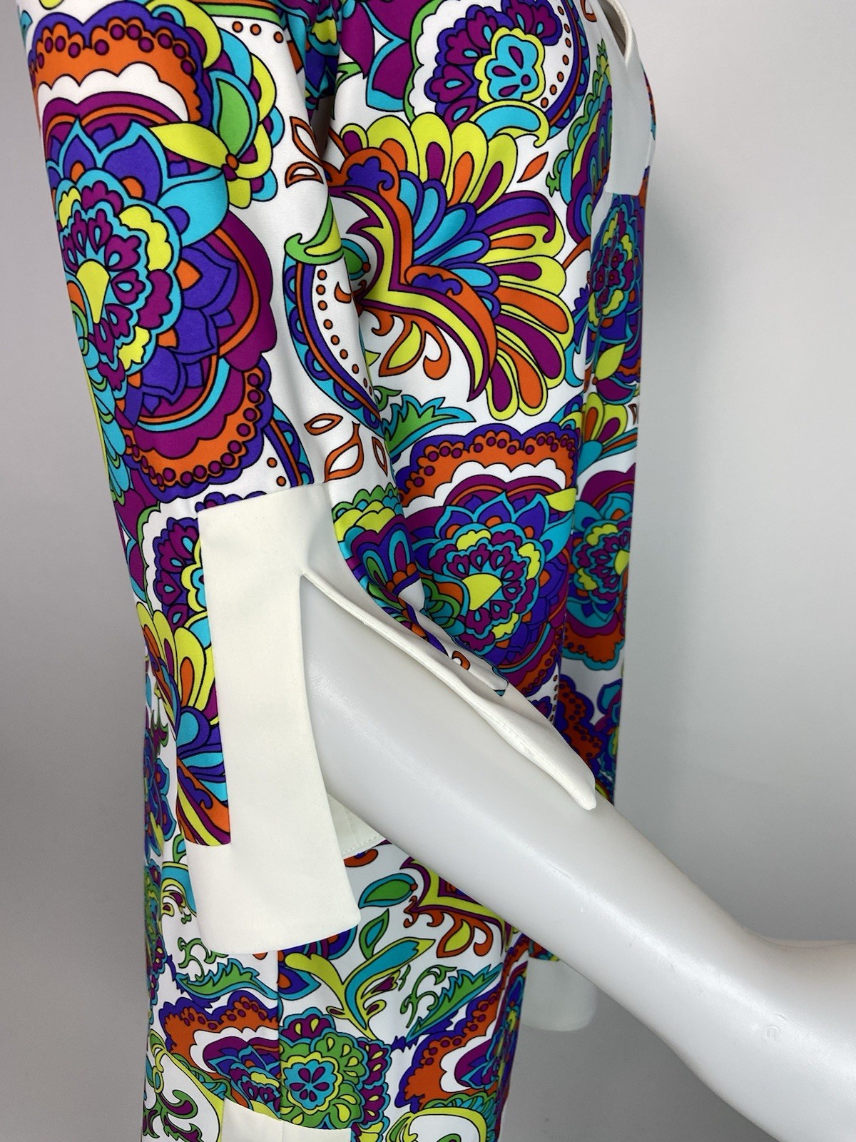 Jude Connally Size Large Multi-colored Floral Print Holly Paisley Dress Resort