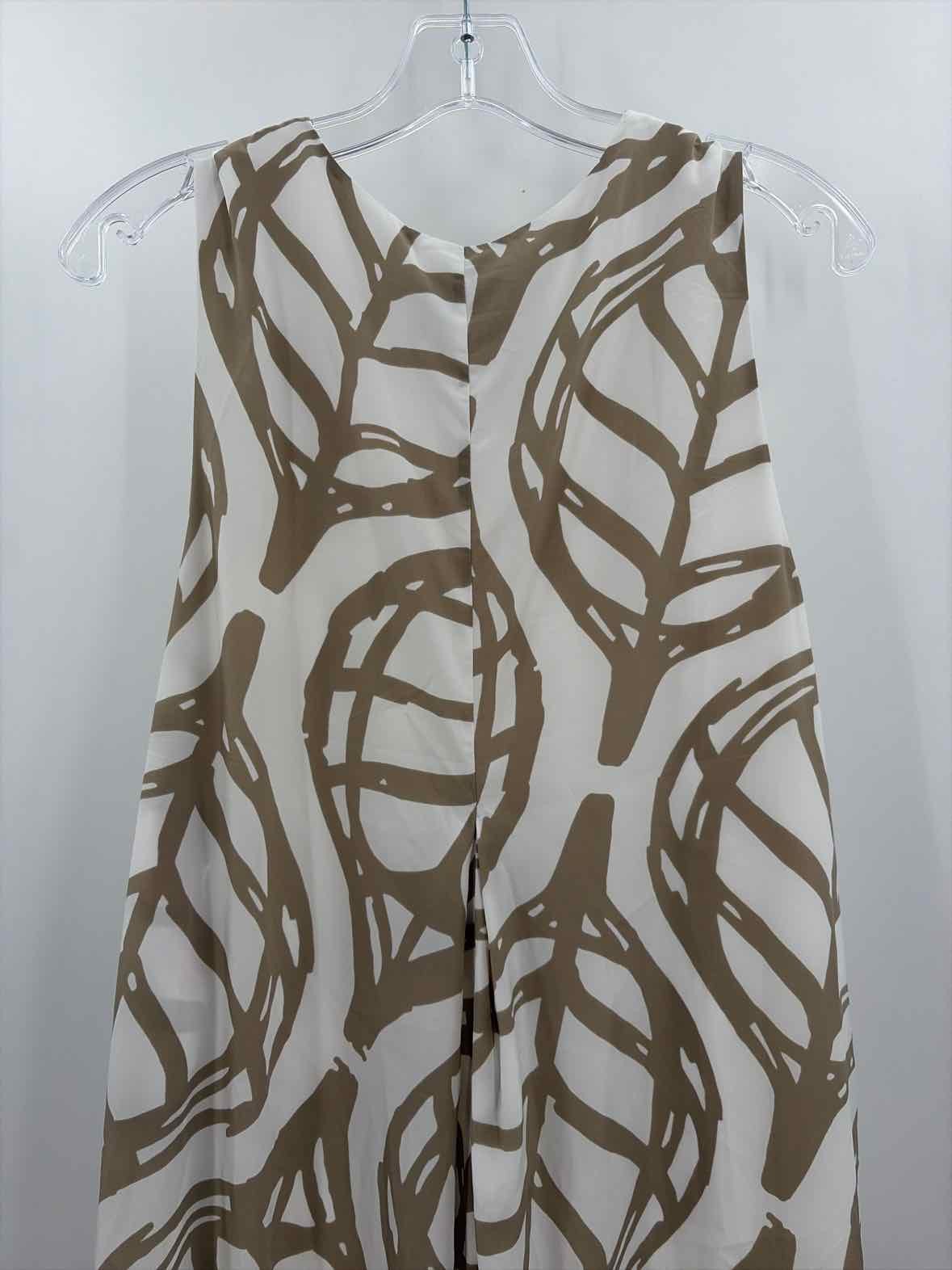 Pre-Owned Whit Two White Size Large Maxi Sleeveless Dress