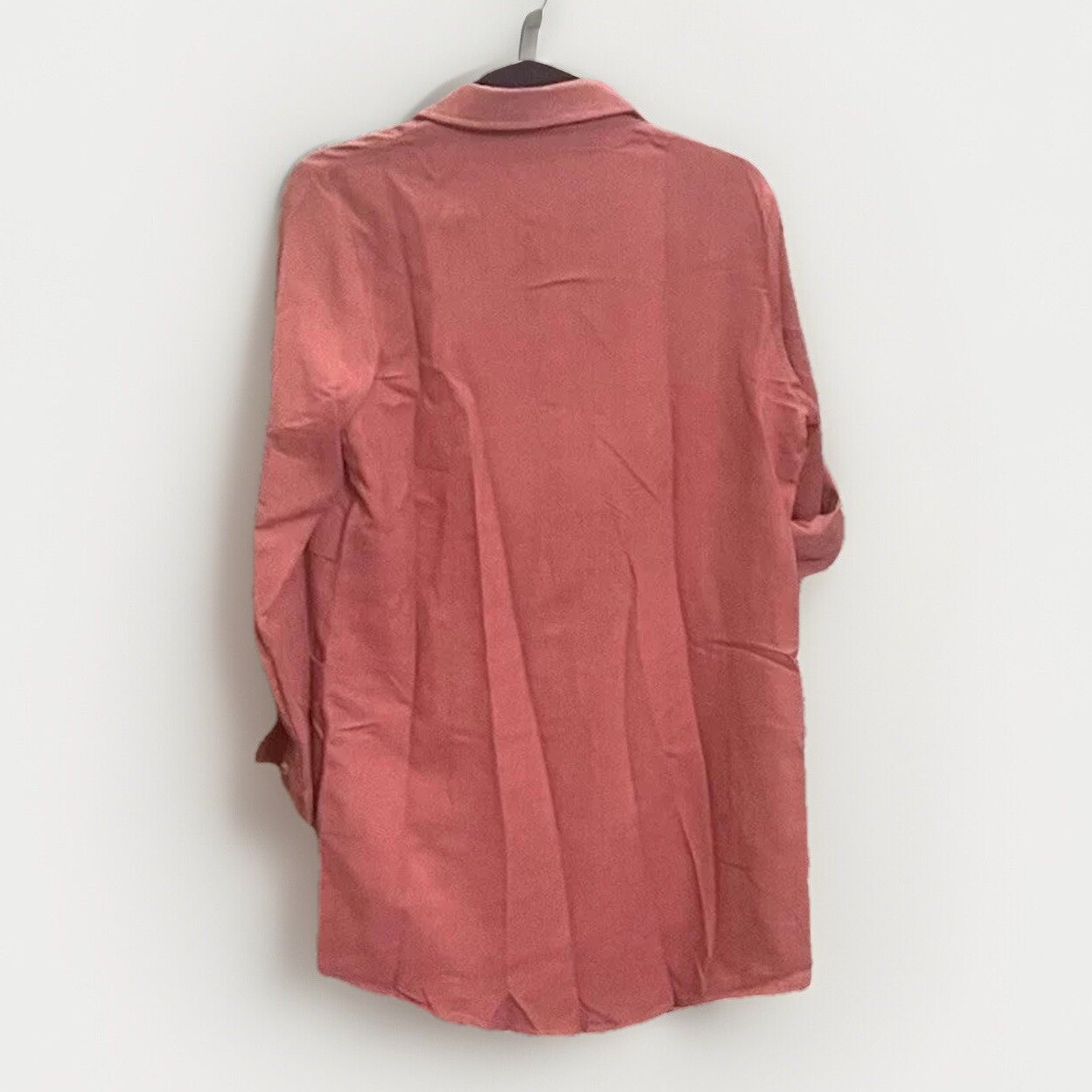 NWT Corduroy Oversized Long Shirt Shacket Womens S Rust Orange Grunge Y2K Gorp