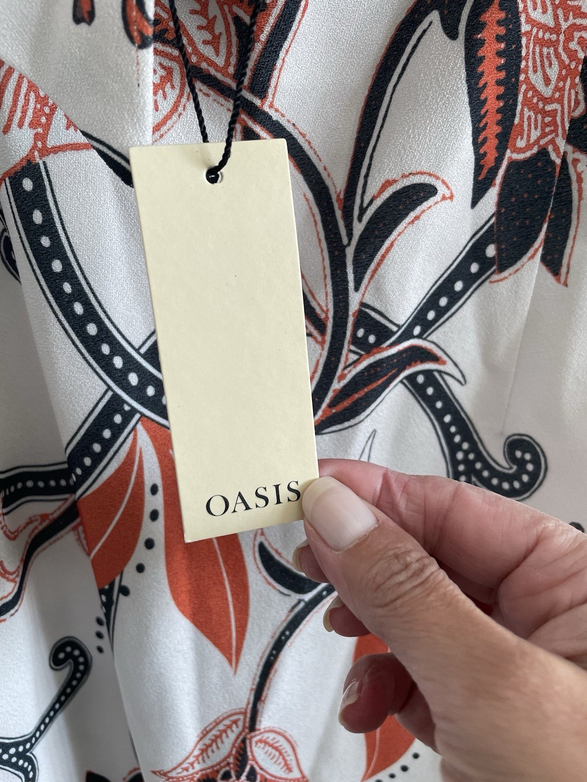 Oasis Rachel Steven’s Size 14 Midi Dress. Zip And Tie Back Fastening
