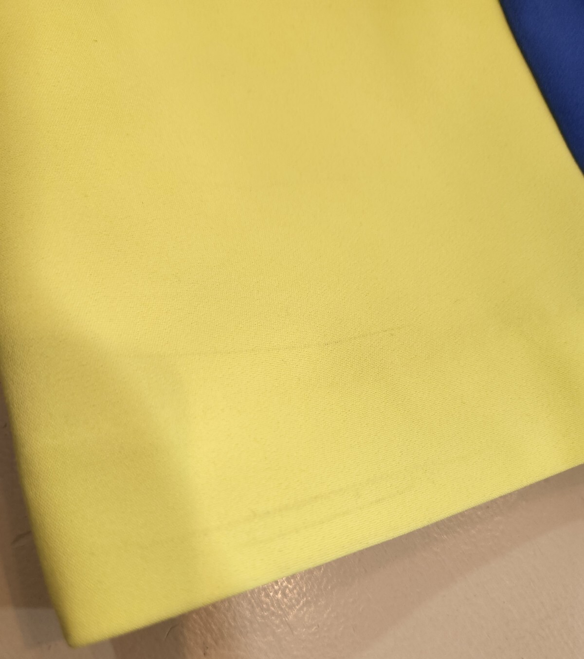 Belle Badgley Mischka Pencil Sheath Dress Womems Size 2 Yellow Blue Color Block
