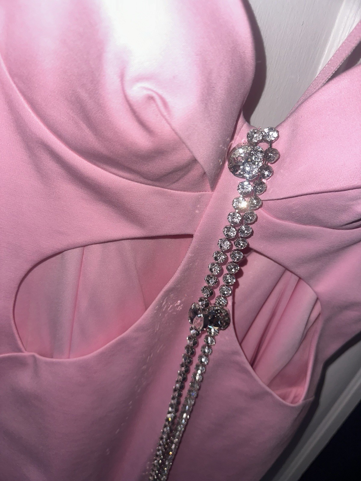Pink AREA Butterfly Mini Dress Size US 14