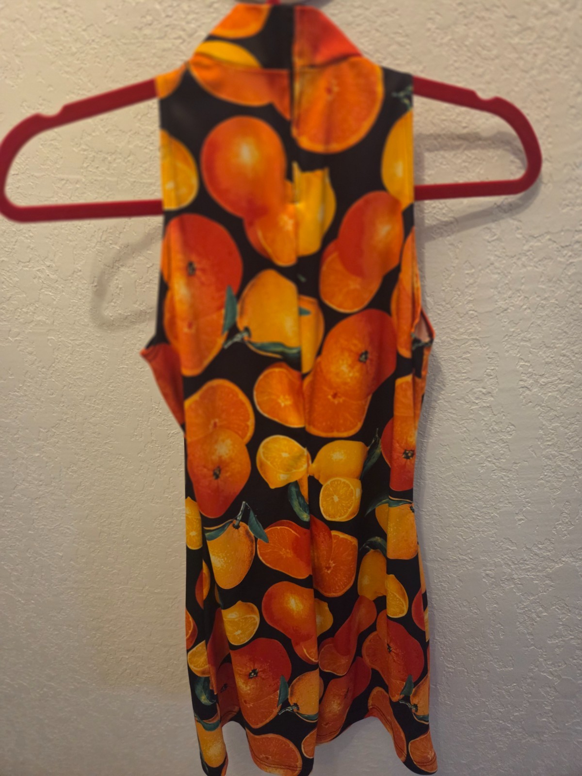 Y2K Vintage 90s Mini Fruit Pattern Dress Size Small