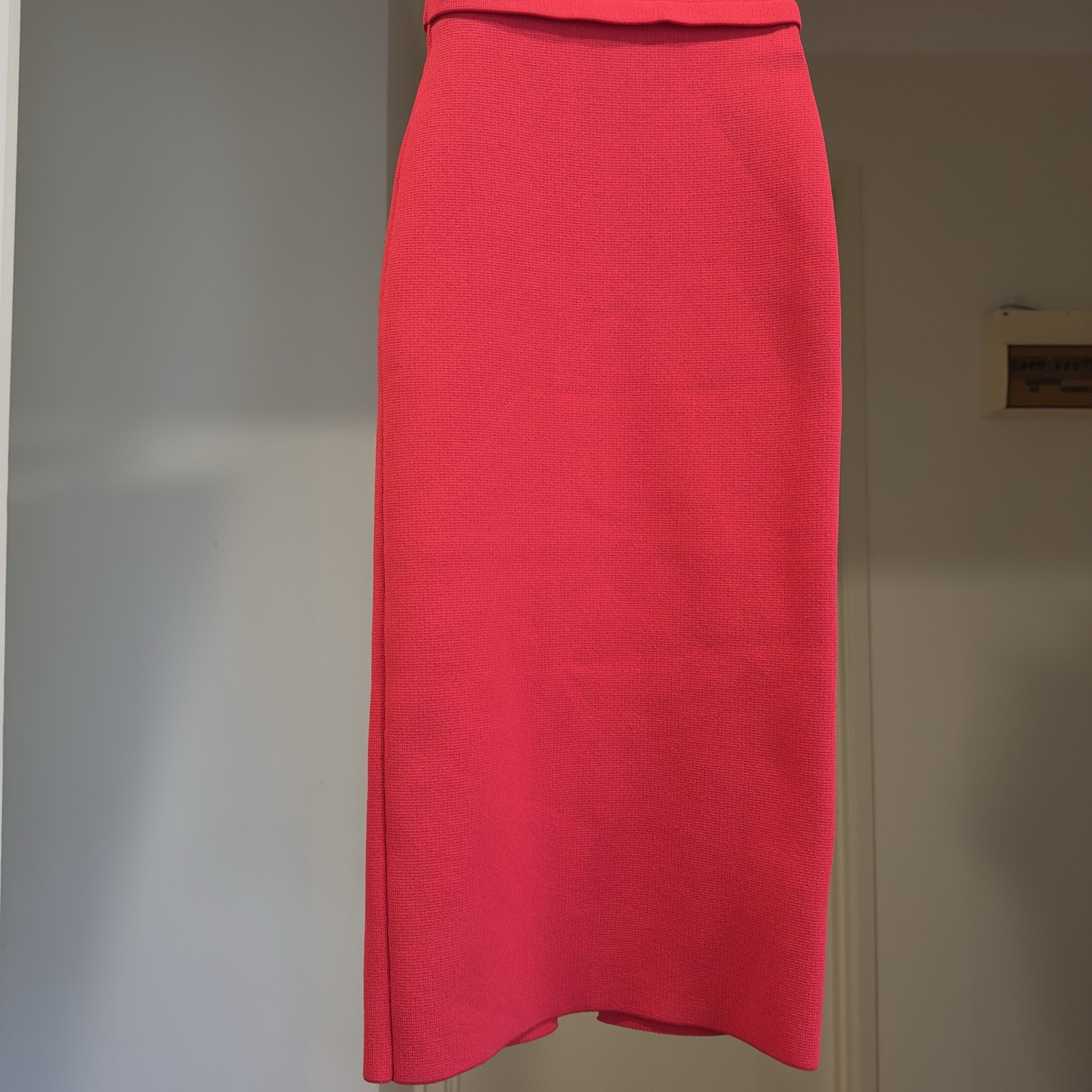 Scanlan Theodore Crepe Knit Cold Shoulder Milano Dress Red VGC Size XS
