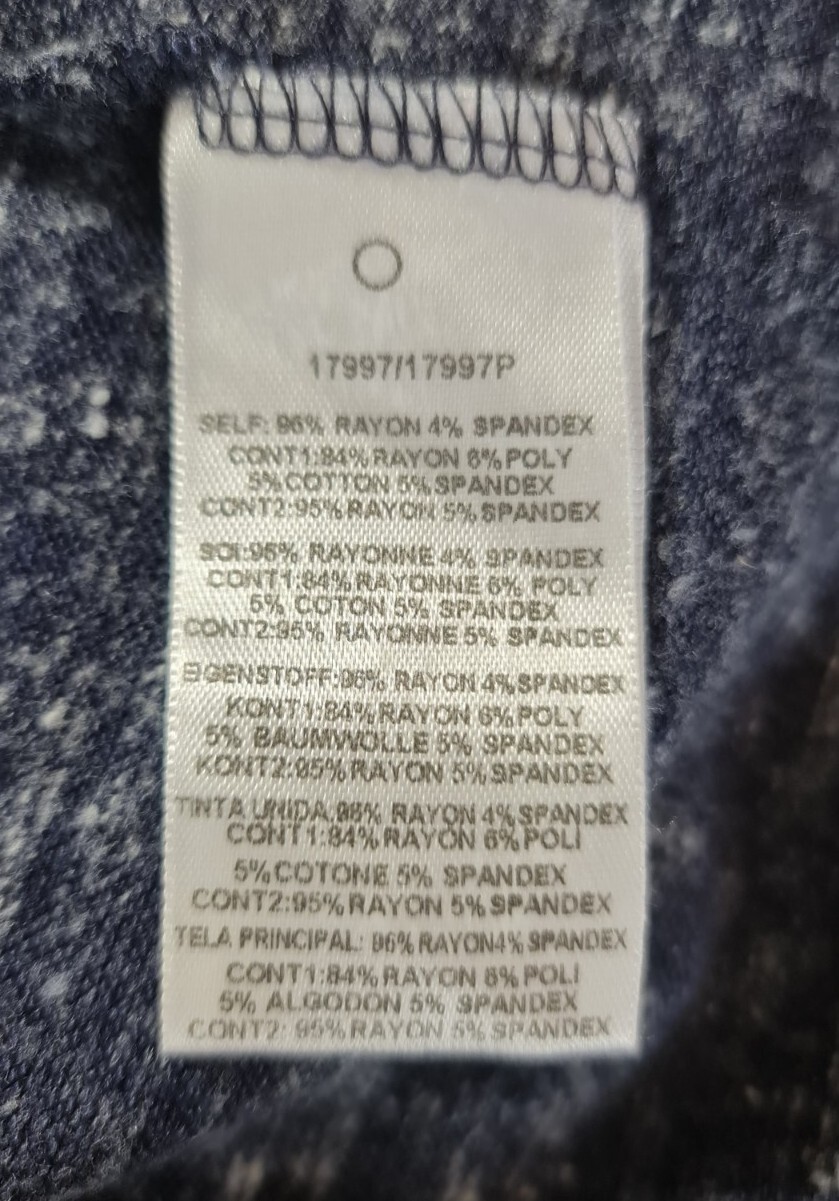 dolan Left Coast Collection Womens Sheath Knee Length Size M Blue Striped 28P