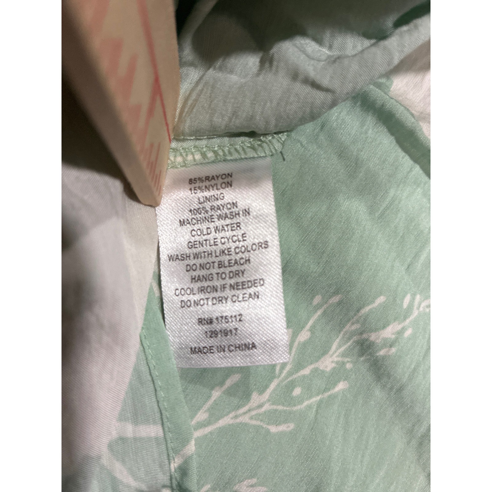 Maison d’Amelie Paris Mint Green Floral Smocked Maxi Dress Ruffle Sleeve XS NEW