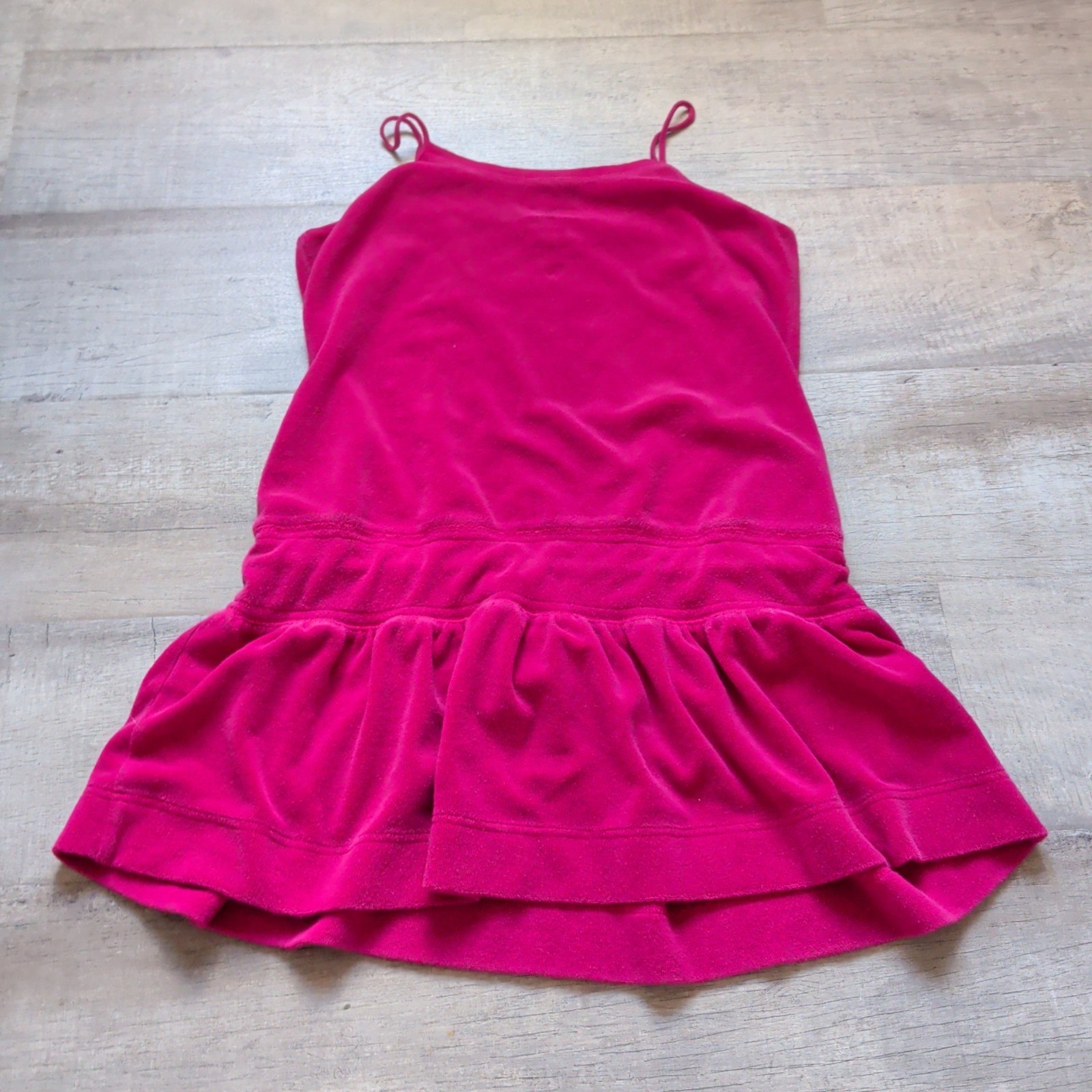 Victoria’s Secret Plush & Lush bright Pink terry cloth tank belted dress Mediu