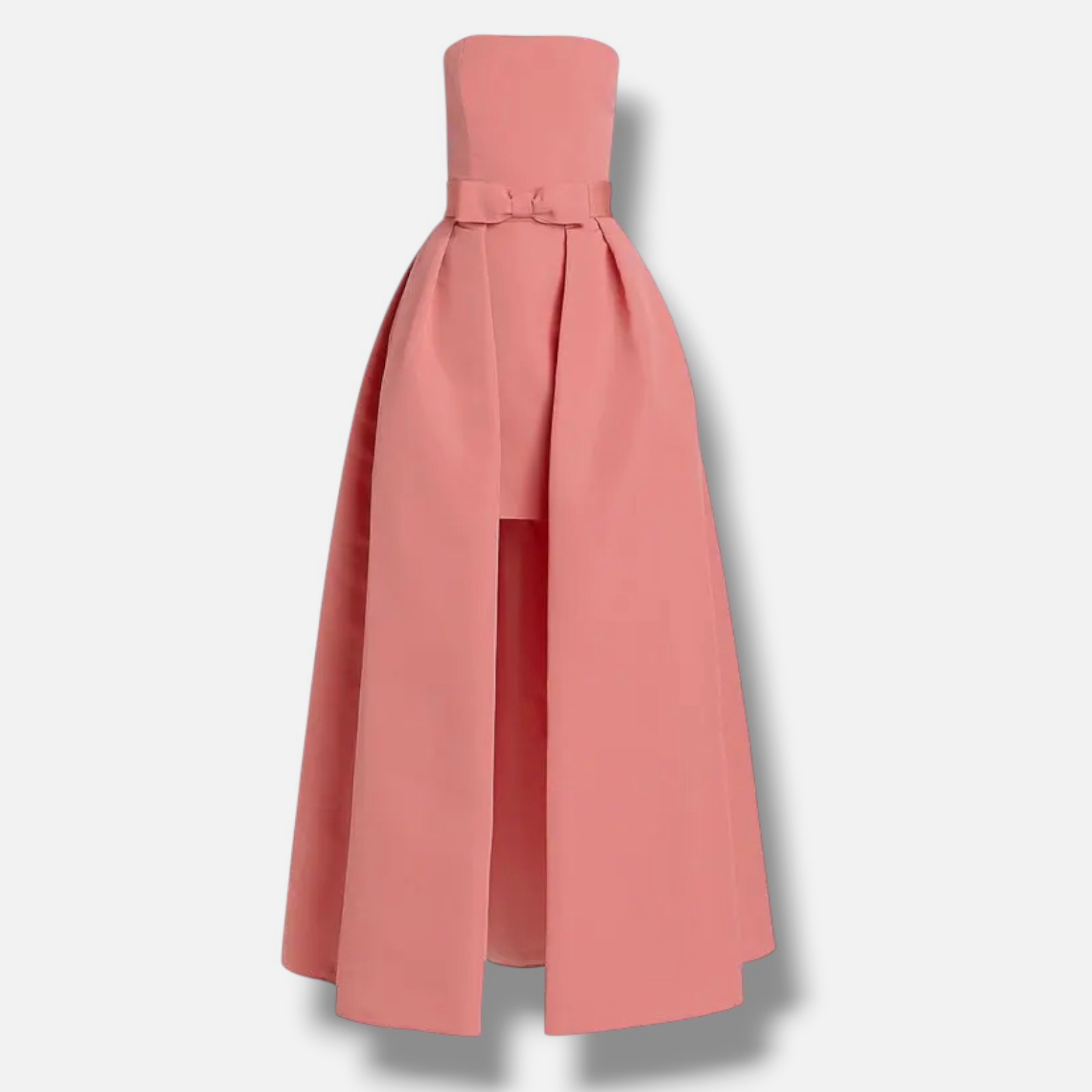 Alexia Maria Womens’ Pink Silk Faille Strapless Convertible Skirt Dress Size 4