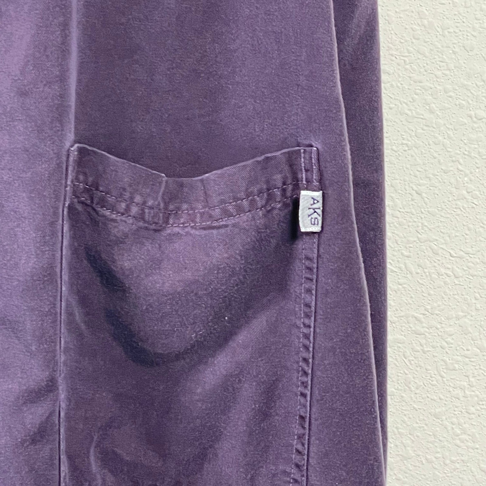 AKS Amy K Su Jumper Dress Womens L Dark Purple Earthy USA Sleeveless Utility