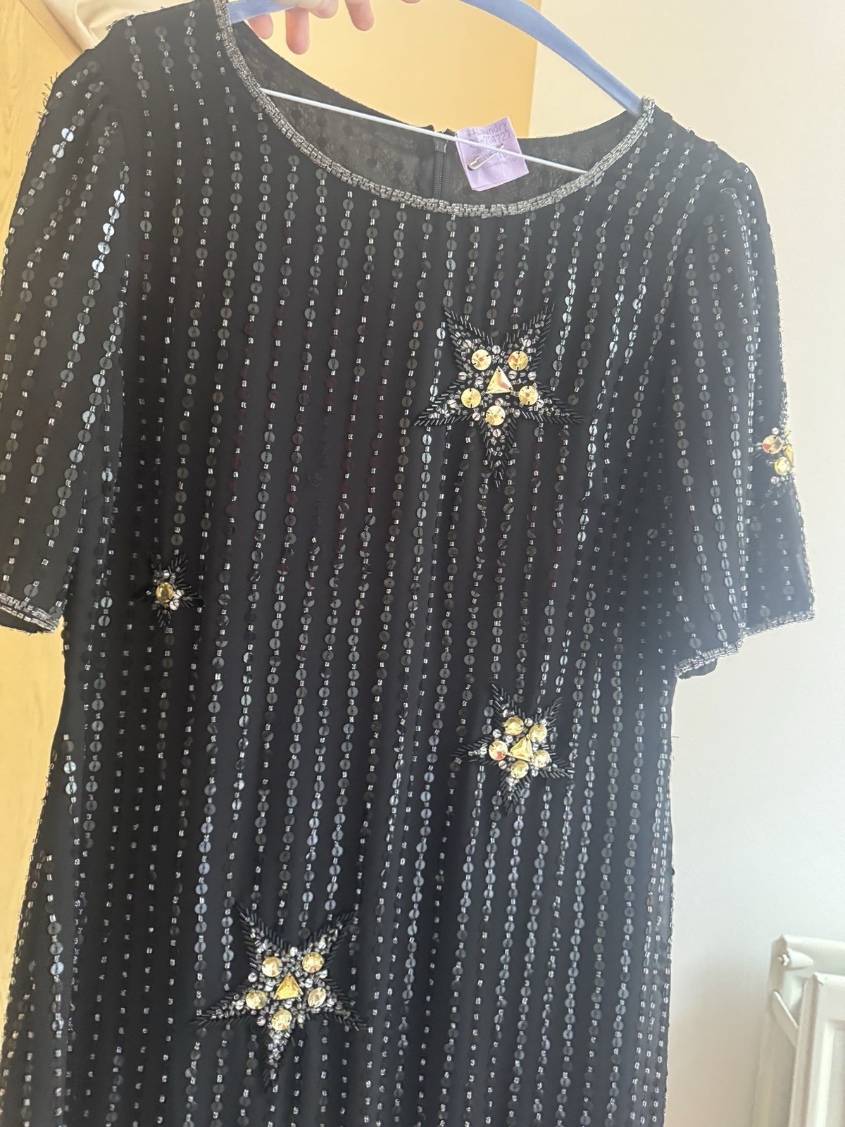 1980s Vintage Knee Length Party Dress