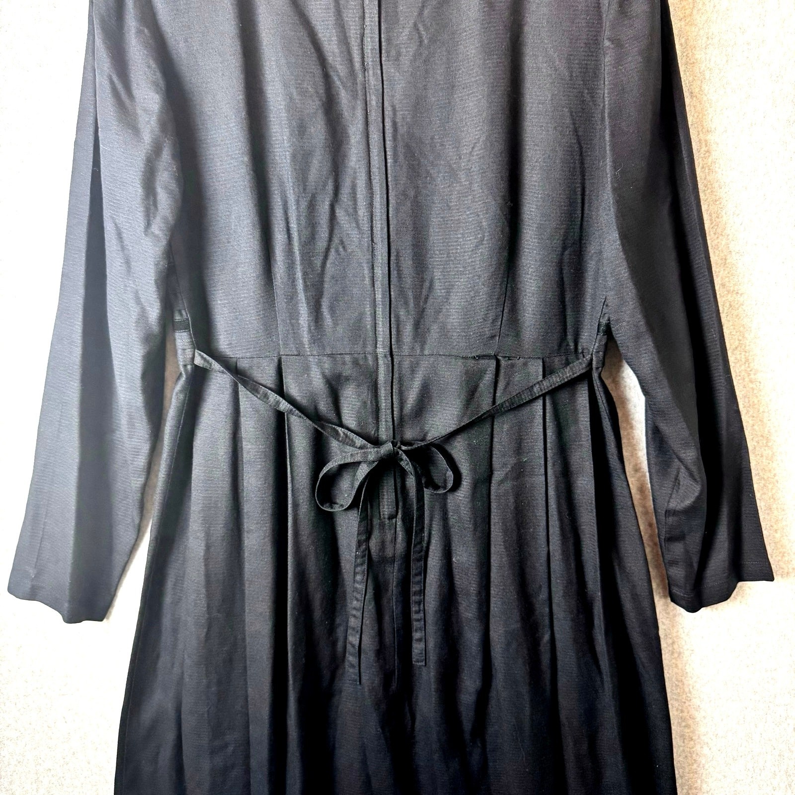Modest Maxi Dress Sarah Elizabeth Women’s Black Long Sleeve Cottagecore Prairie