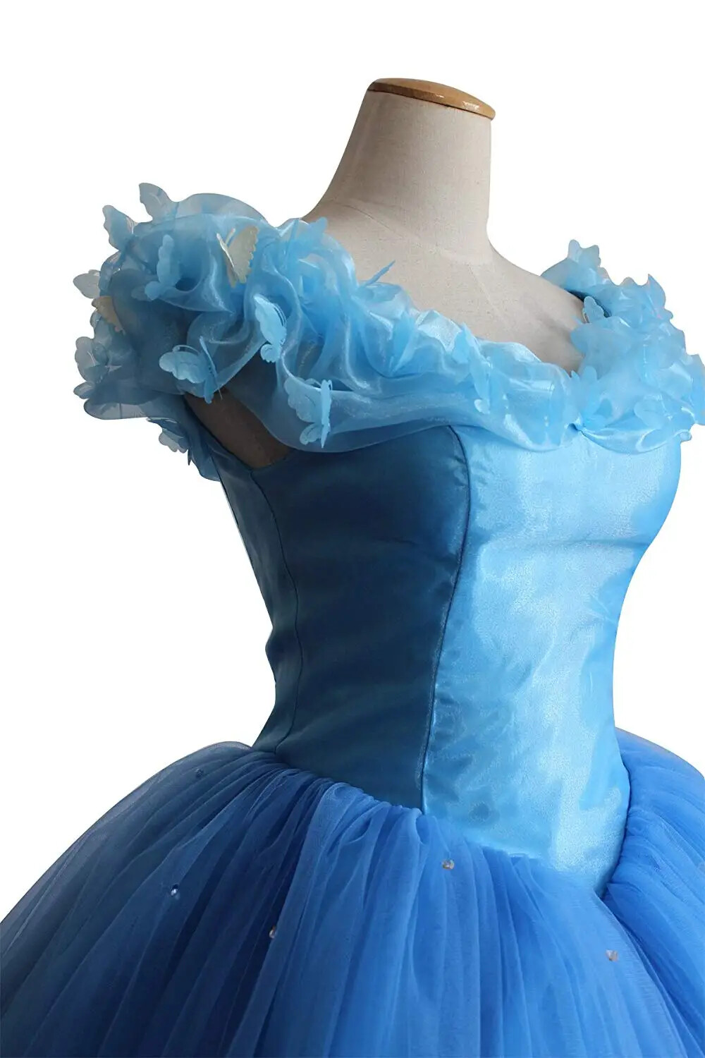 Ball Gown Princess Cinderella Butterfly Off the Shoulder Ball Gown Prom Dresses