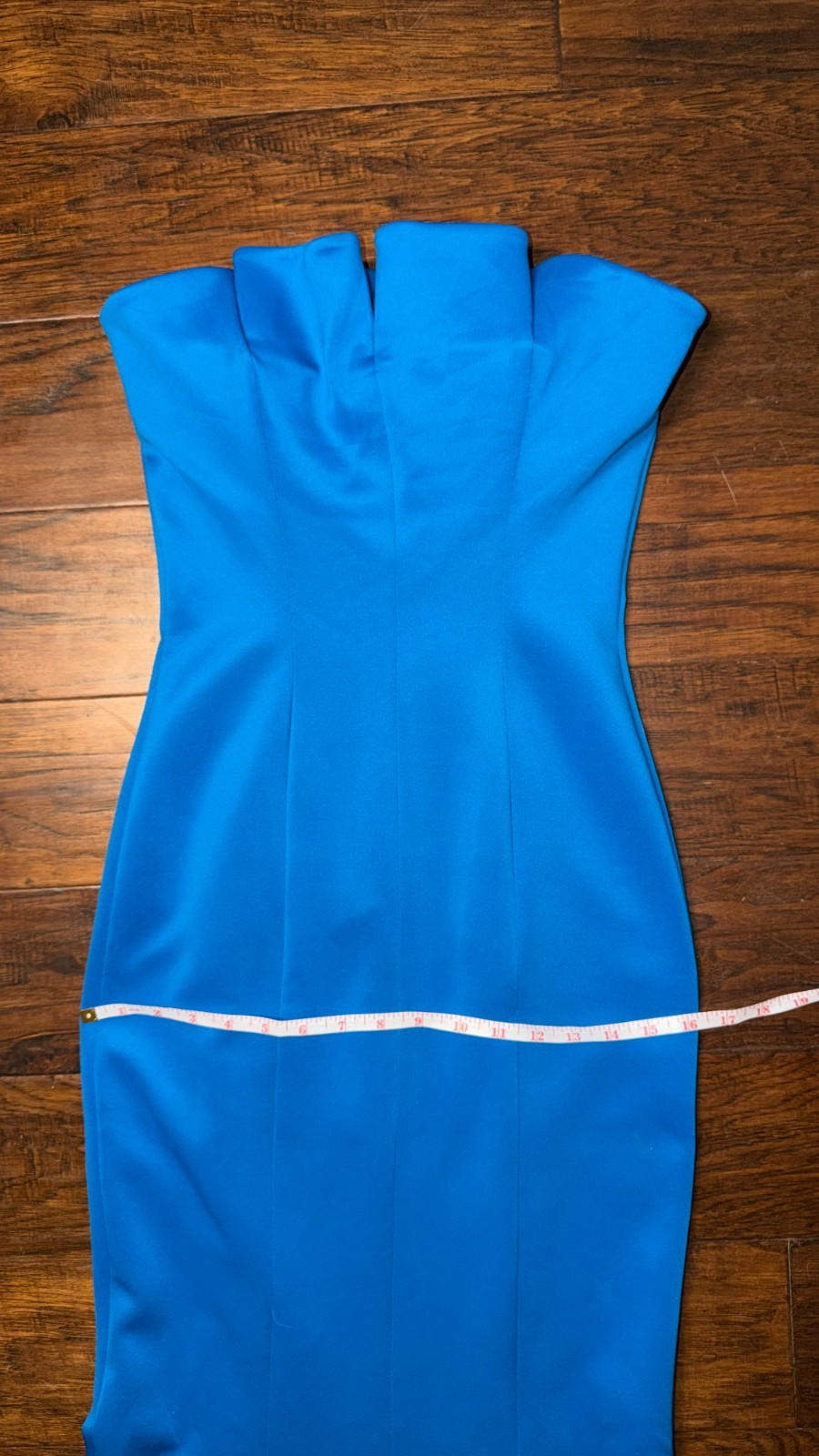 $575 NWT Black Halo Strapless Mermaid Gown Blue Formal Long Maxi Dress 0 XS
