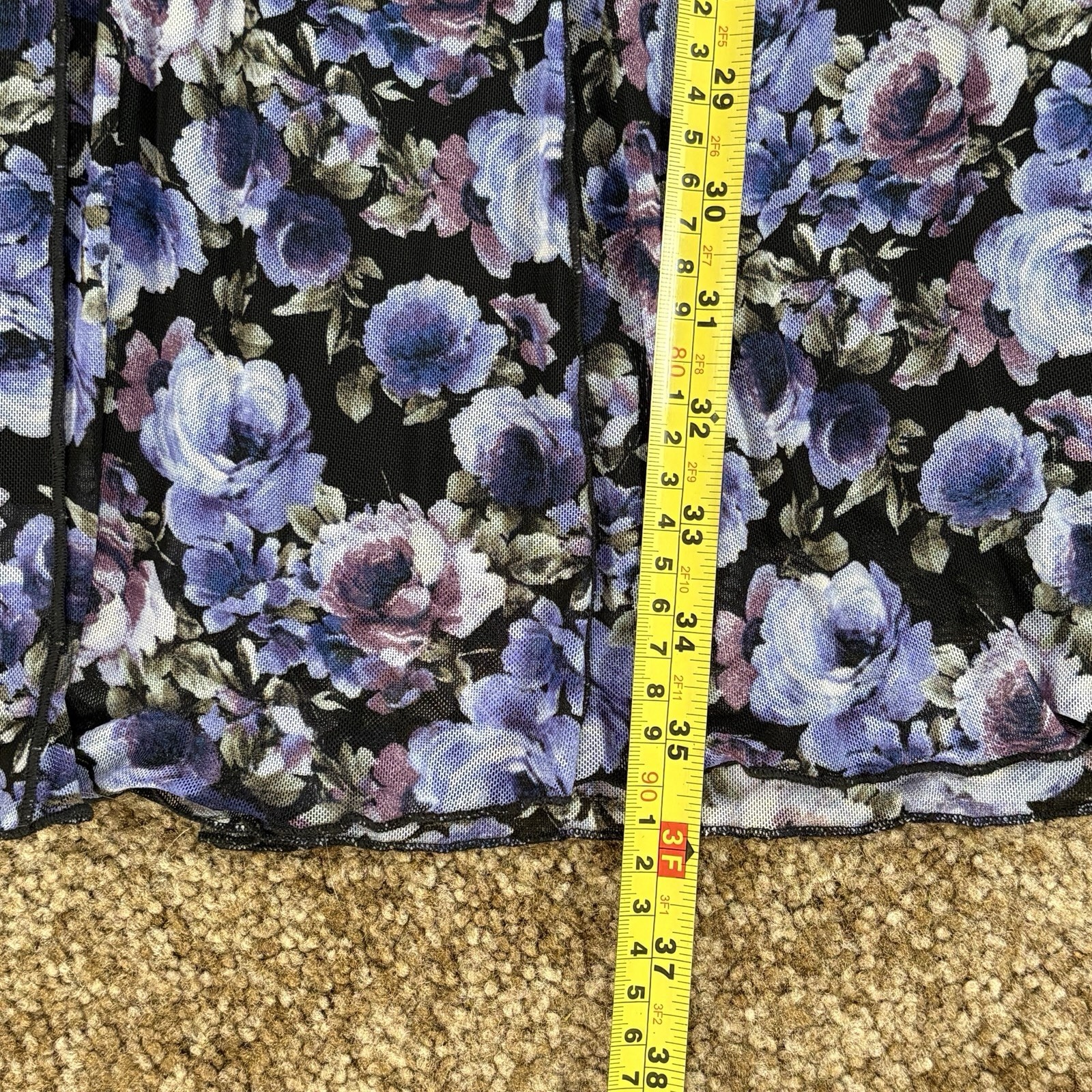 Connected Apparel Floral Lightweight & Breathable Sleeveless Midi Dress Size 4