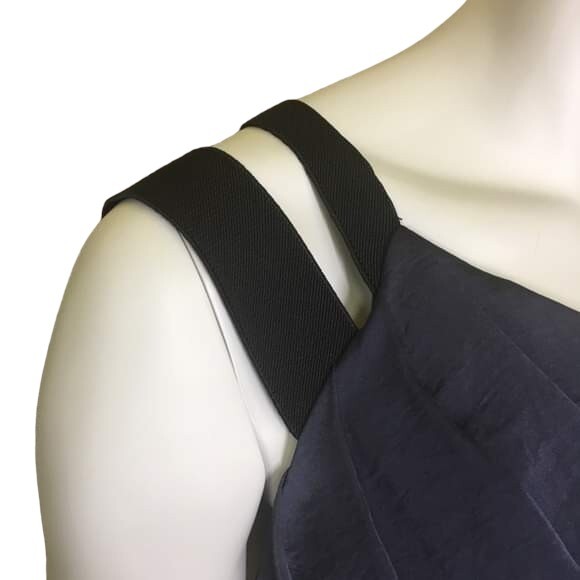 BCBGeneration One Shoulder Mini Dress Navy Blue Short